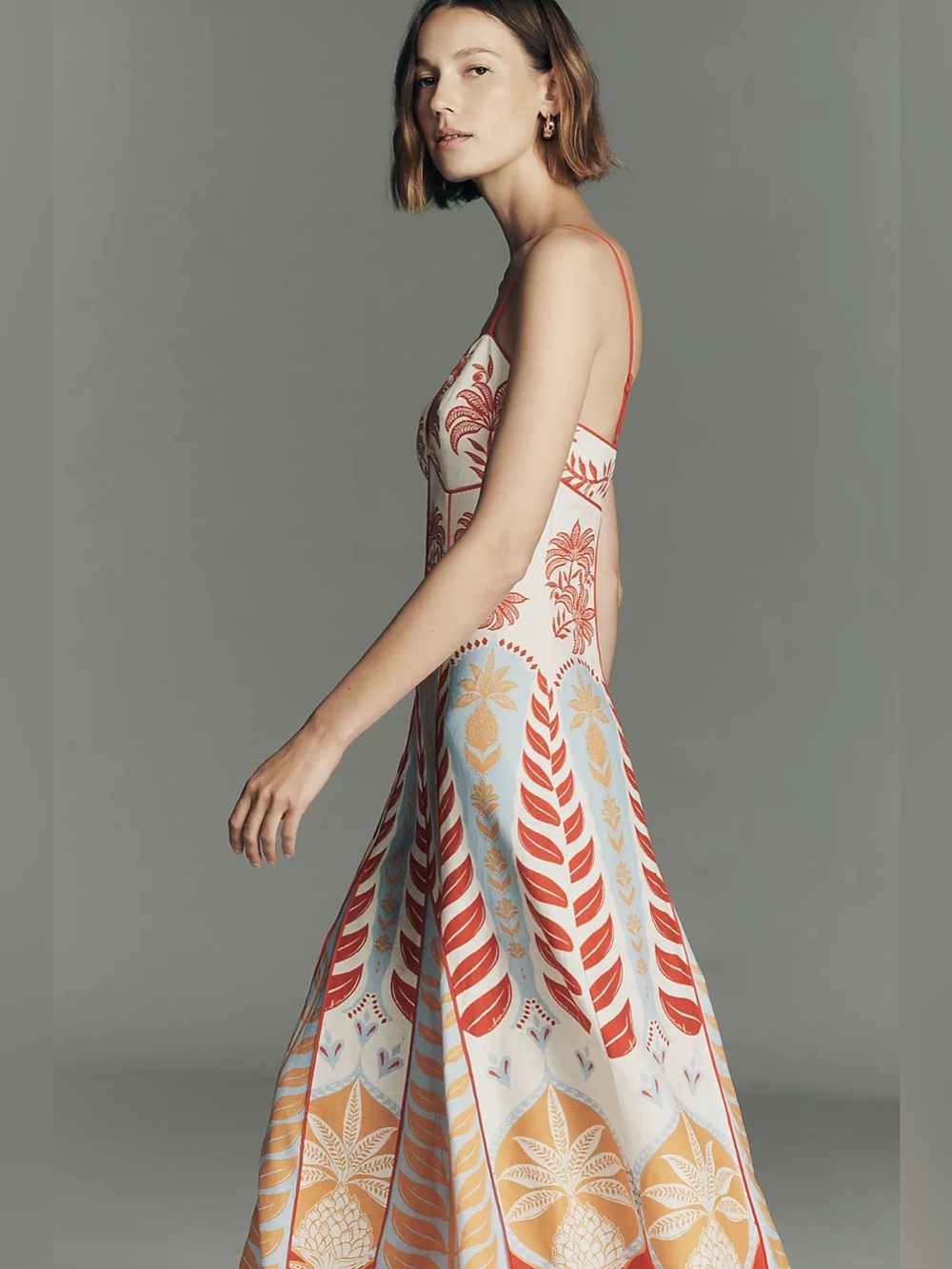 NWT Farm Rio Sleeveless V-Neck A-Line Maxi Dress - Picture 4 of 4